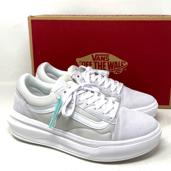 Vans Other - VANS Old Skool Overt CC Platform Shoes White Suede Canvas Men's Low VN0A7Q5ELGX